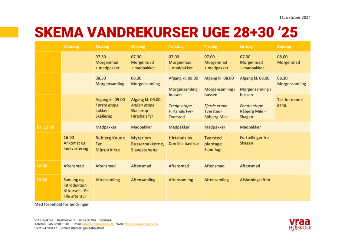 7-dages Vandre Kursus - Vesterhavs Camino 1